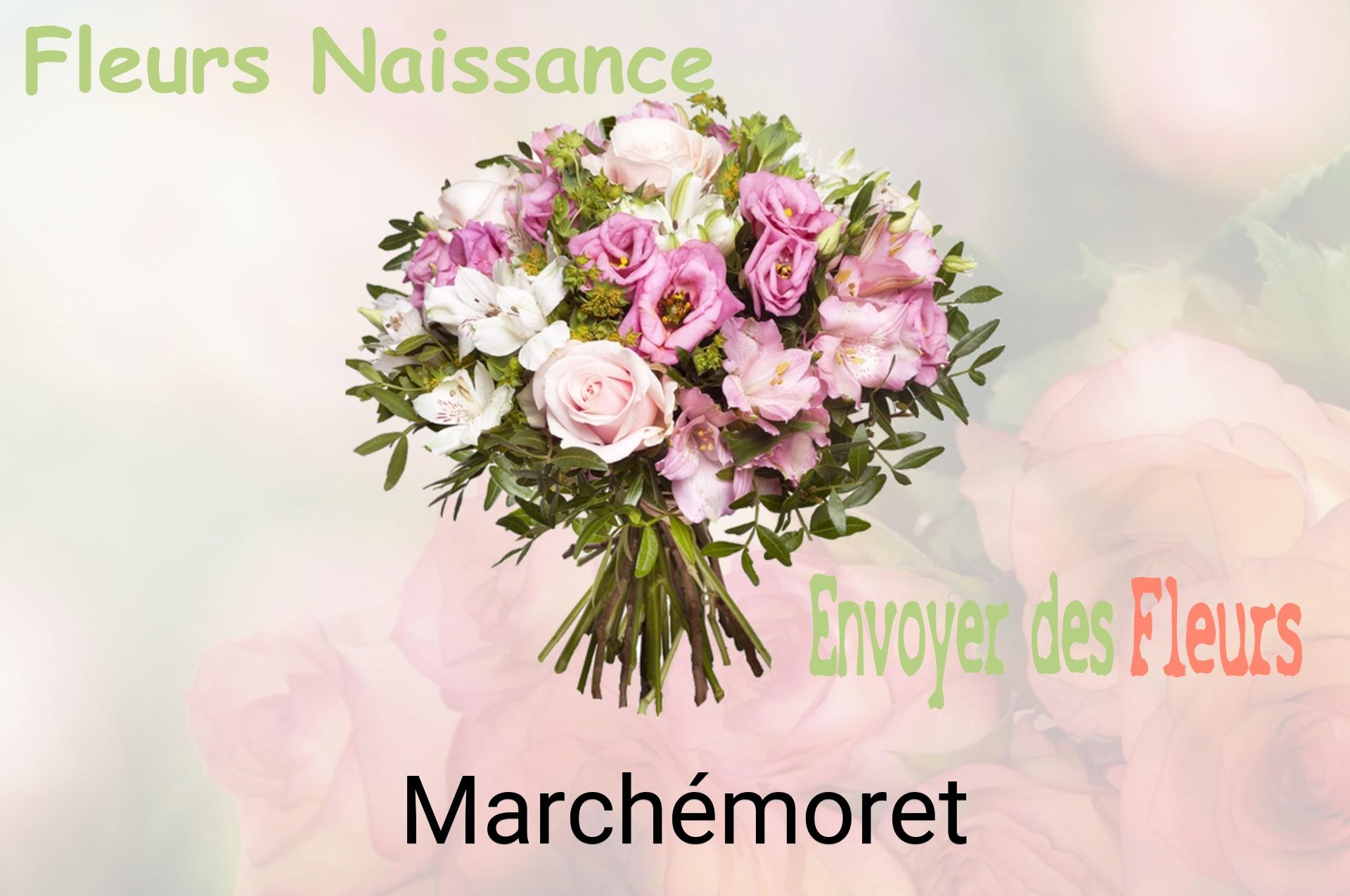 Bouquet de fleurs de naissance livré à Marchémoret